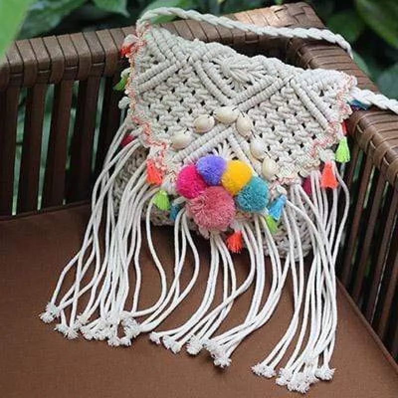 Mini knitted Bag Boho sold by Boho Mood