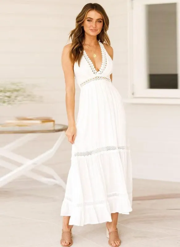 Long Boho Strapless Dress sold by Boho Mood