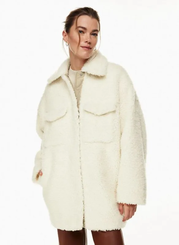 thompson shirt jacket sold by Aritzia