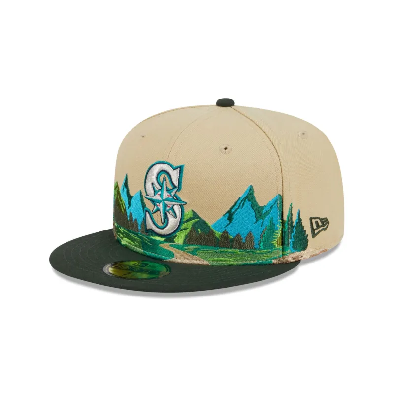Seattle Mariners Team Landscape 59FIFTY Fitted Hat sold by New Era