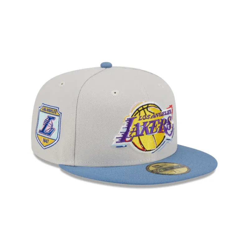 Los Angeles Lakers Color Brush 59FIFTY Fitted Hat sold by New Era