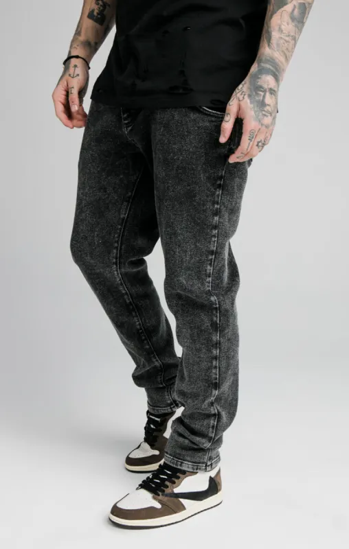 Black Loose Fit Denim sold by Siksilk