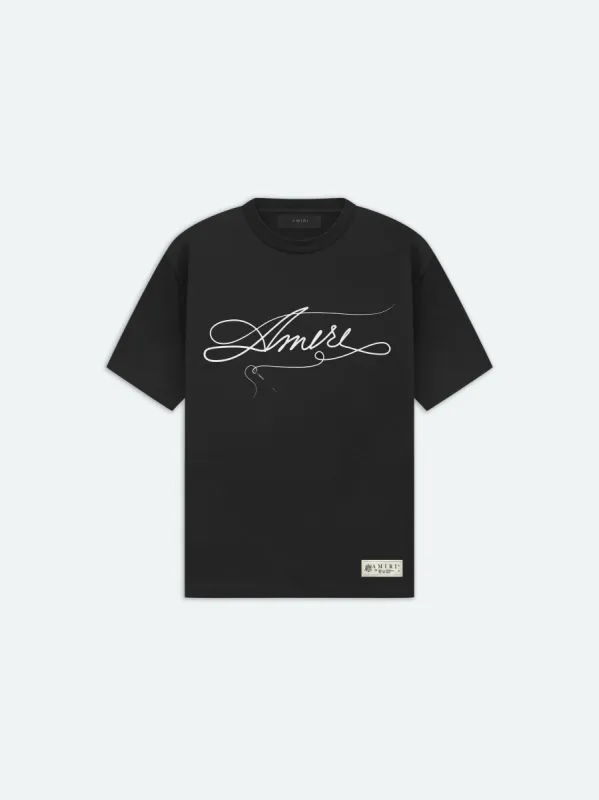 AMIRI STITCH TEE - Black sold by AMIRI