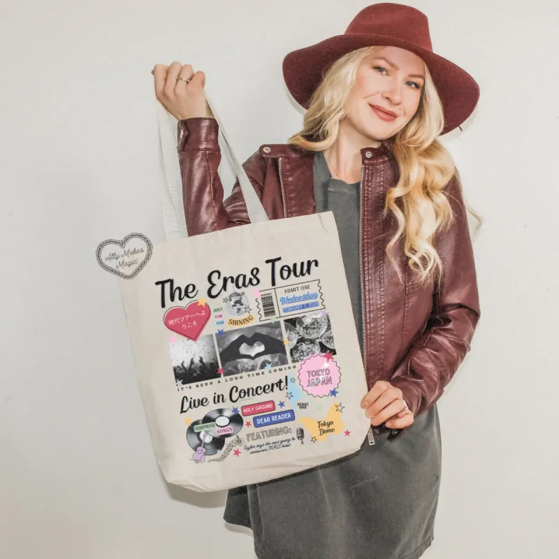 tokyo night 1 retro tote bag sold by Ally Makes Magic