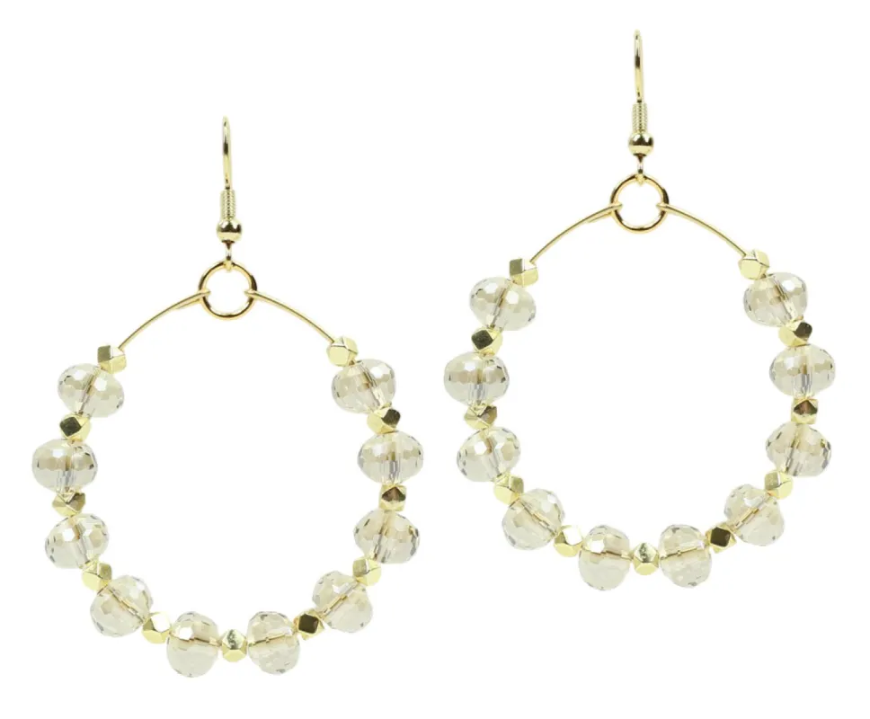 The Chloe Earring - Champagne sold by Bourbon and Bowties