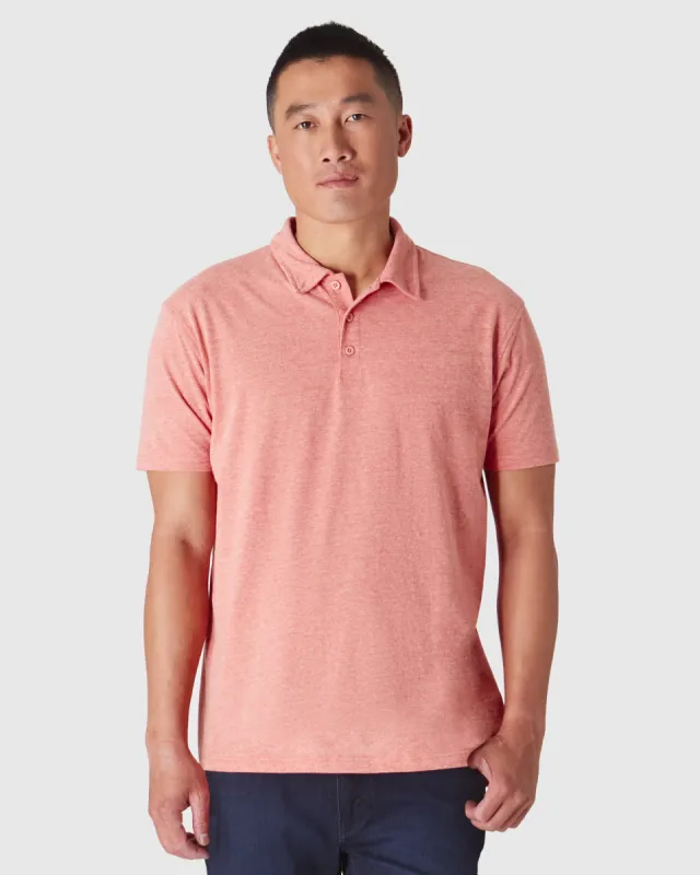 Heather Cayenne Classic Polo sold by True Classic