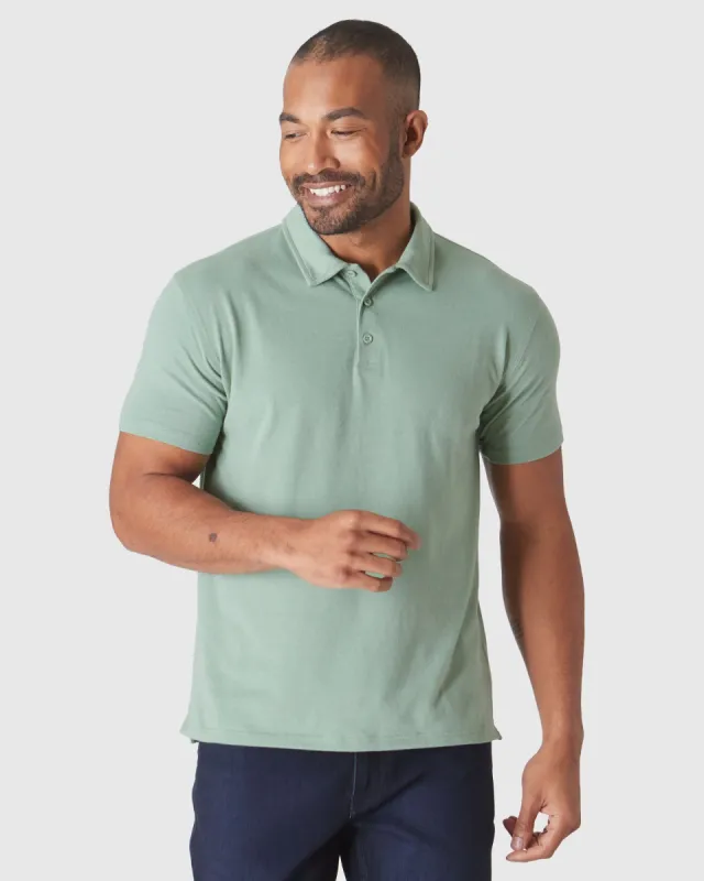 Heather Slate Green Classic Polo sold by True Classic