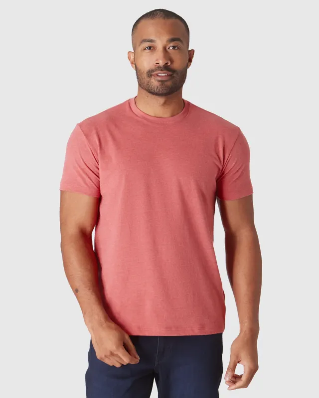 Heather Garnet Classic Crew Neck sold by True Classic