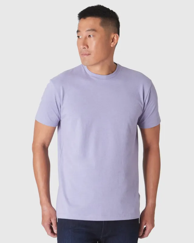 Heather Dark Orchid Classic Crew Neck sold by True Classic