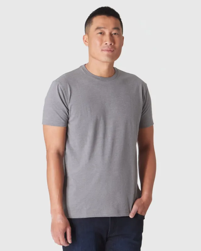 Heather Graphite Classic Crew Neck sold by True Classic