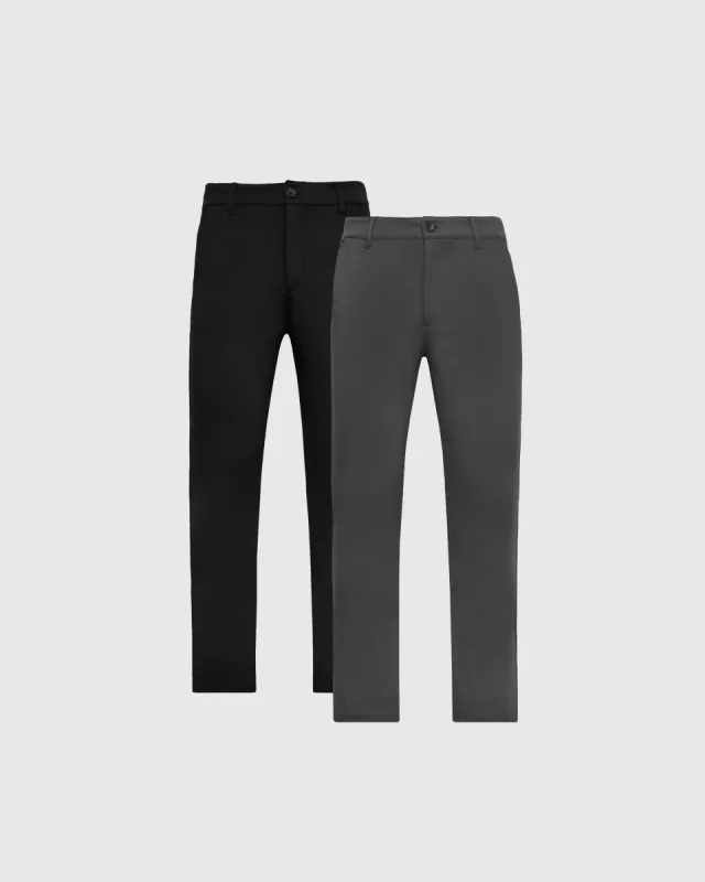 Fundamental Slim Comfort Knit Chino Pant 2-Pack sold by True Classic