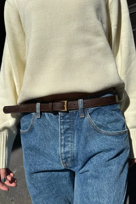 Thin Brown Belt sold by Brandy Melville