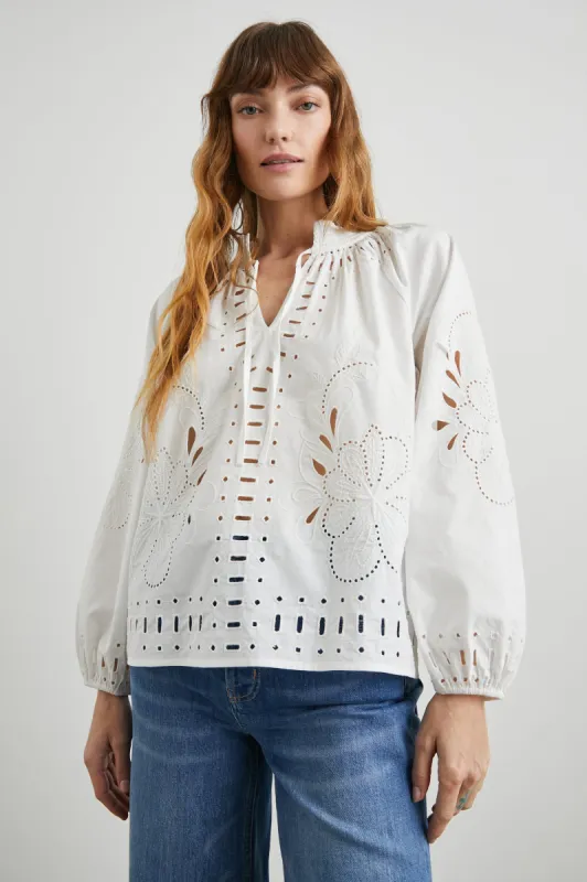 LUCINDA TOP - White sold by Rails