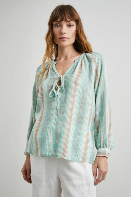 BRIELLE TOP - SEAVIEW STRIPE sold by Rails