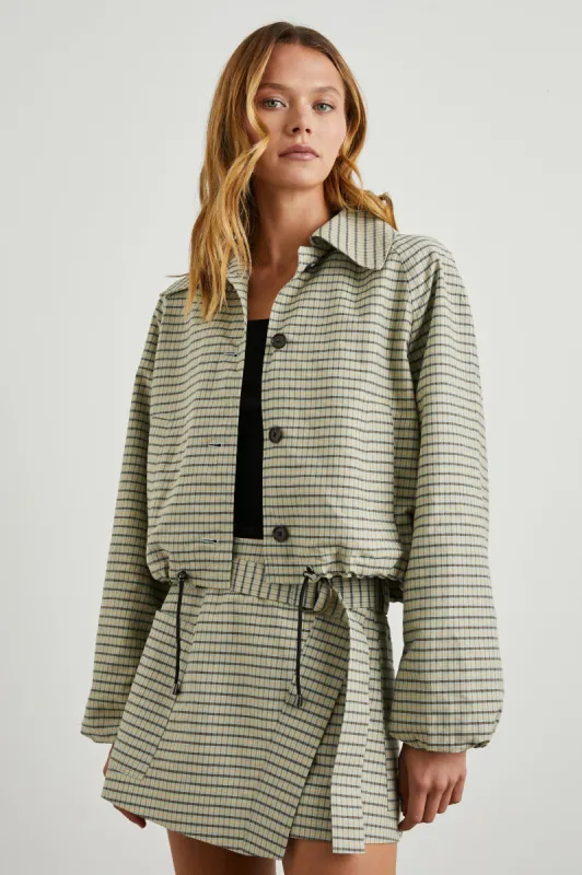NORTH JACKET - SAGE MINI CHECK sold by Rails