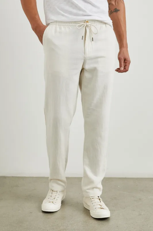 CALLUM PANT - ECRU sold by Rails
