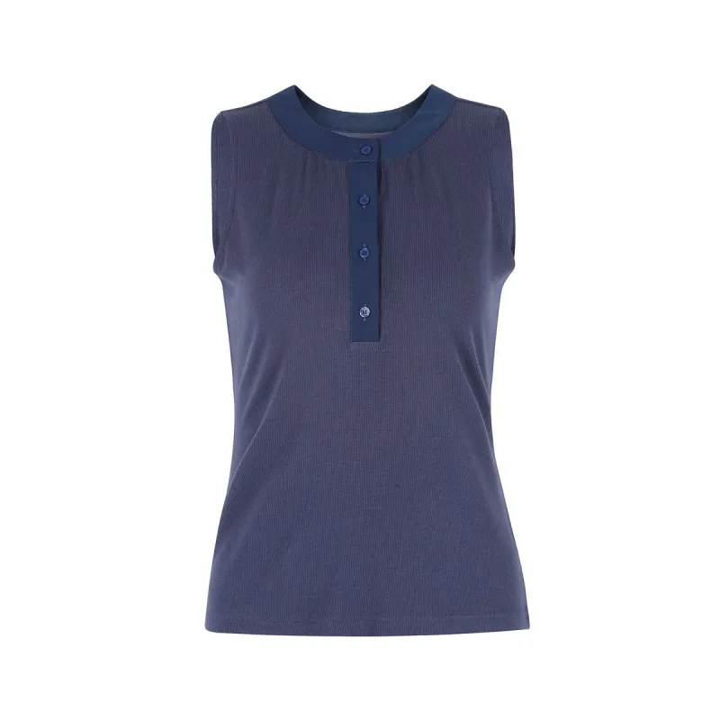The Sleeveless Brett Shirt sold by The Shirt by Rochelle Behrens