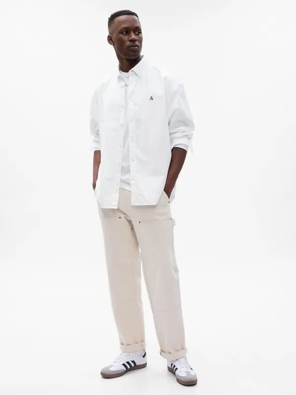 Brannan Bear Oxford Shirt in Untucked Fit sold by GAP