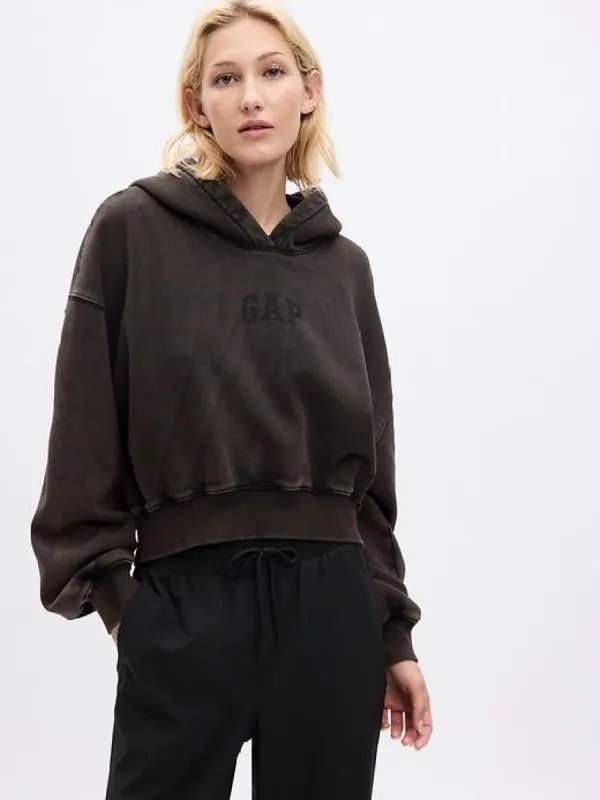 Arch Logo Cropped Hoodie sold by GAP