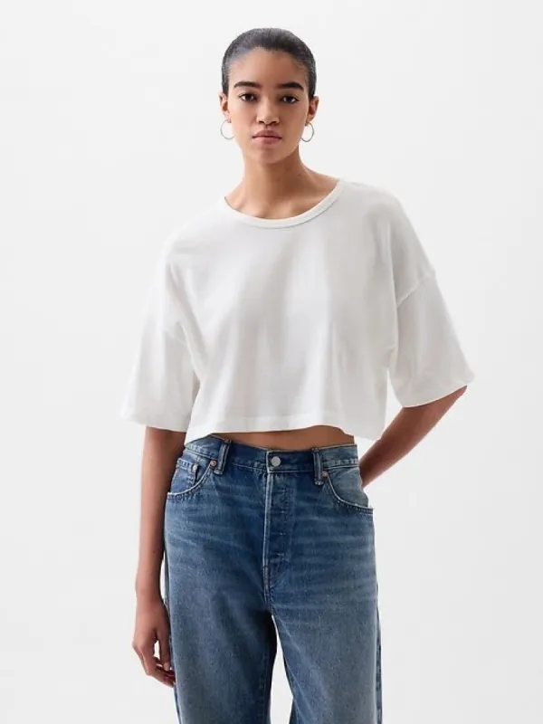 Ultra-Cropped Oversized T-Shirt sold by GAP