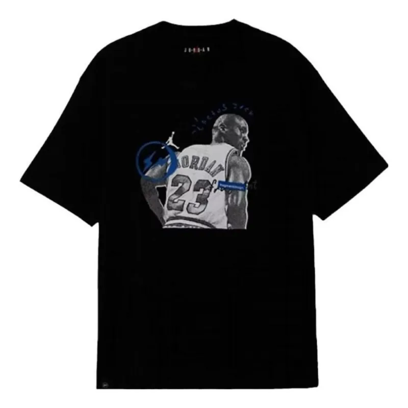 Air Jordan x Travis Scott x Fragment T-shirt 'Black' DJ0619-010 sold by KicksCrew