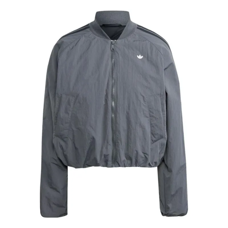 (WMNS) adidas Back Trefoil Oversized SST Jacket 'Grey' II5651 sold by KicksCrew