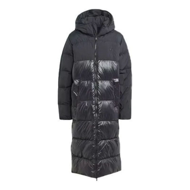 (WMNS) adidas originals Regen Long Down Jacket 'Black' II8487 sold by KicksCrew