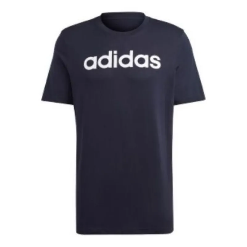 Adidas Essentials Single Jersey Linear Embroidered Logo T-Shirts 'Black' IC9275 sold by KicksCrew