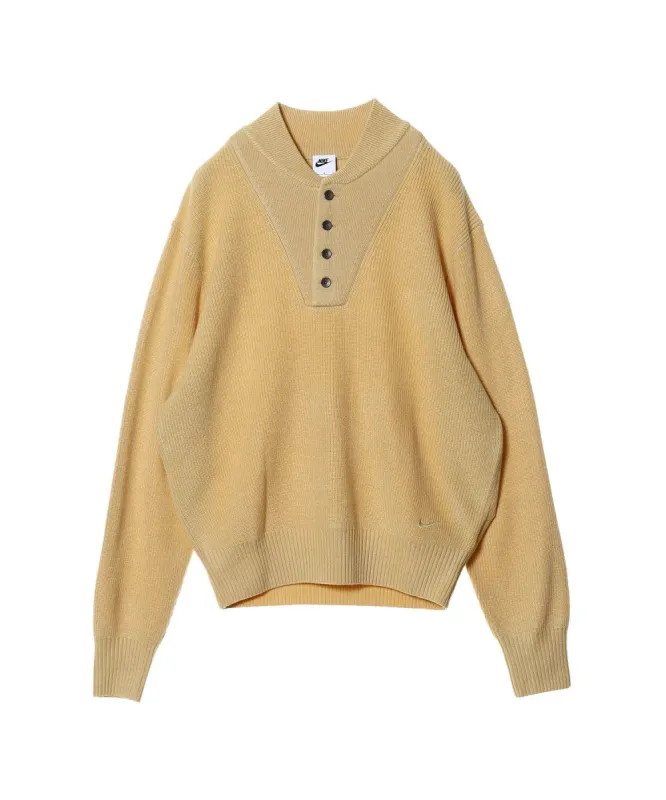 Nike Long-Sleeve Military Henley Sweater 'Beige' FN3119-252 sold by KicksCrew