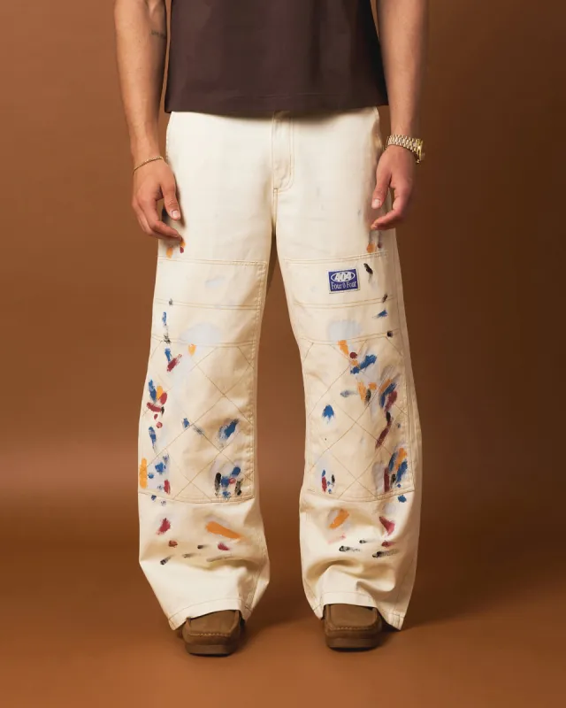 404 Painter Double Knee Pants Off White sold by Culture Kings