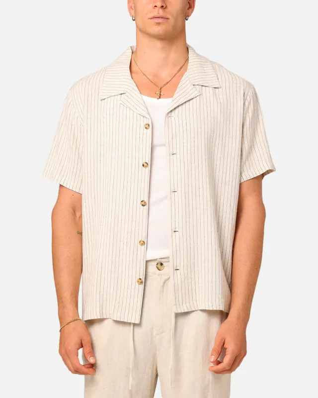 XXIII Nicholas Button Up Shirt Sand/Black sold by Culture Kings