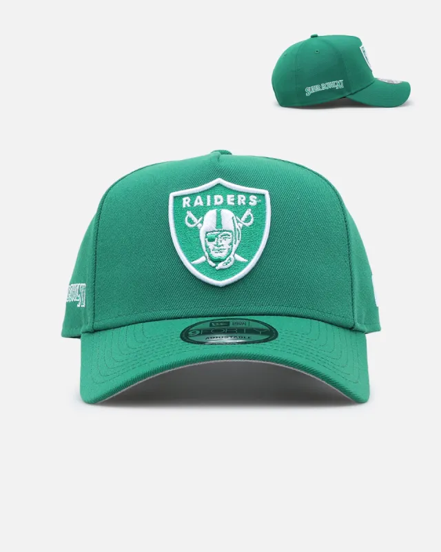 New Era Las Vegas Raiders 'Polychromatic' 9FORTY A-Frame Snapback Kelly Green sold by Culture Kings