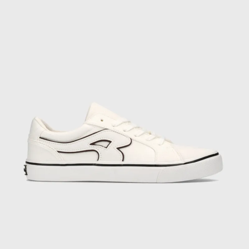 Airwalk Mens Aurora Low Canvas Sneaker White/Black _ 181596 _ White sold by Tekkie Town
