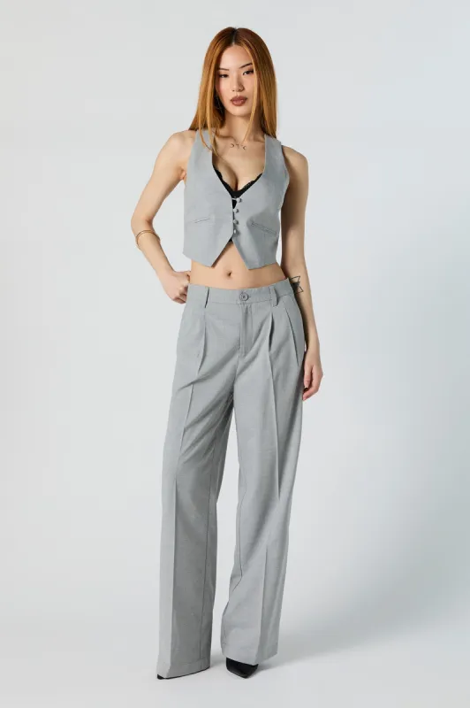 Pleated Straight Leg Dress Pant sold by Urban Planet