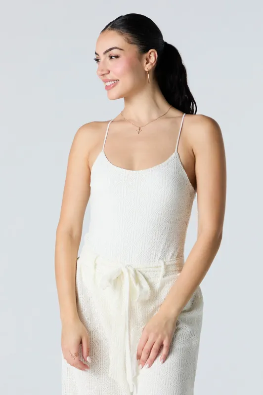 Maillot crocheté à encolure dégagée sold by Urban Planet