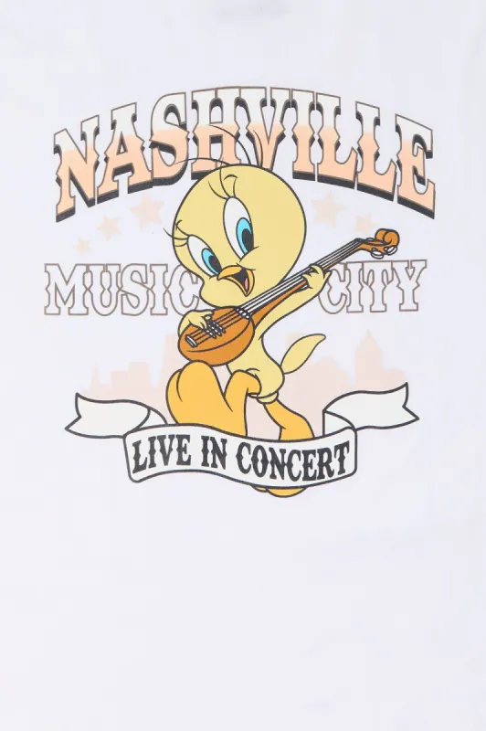 Tweety Nashville Graphic Boyfriend T-Shirt sold by Urban Planet