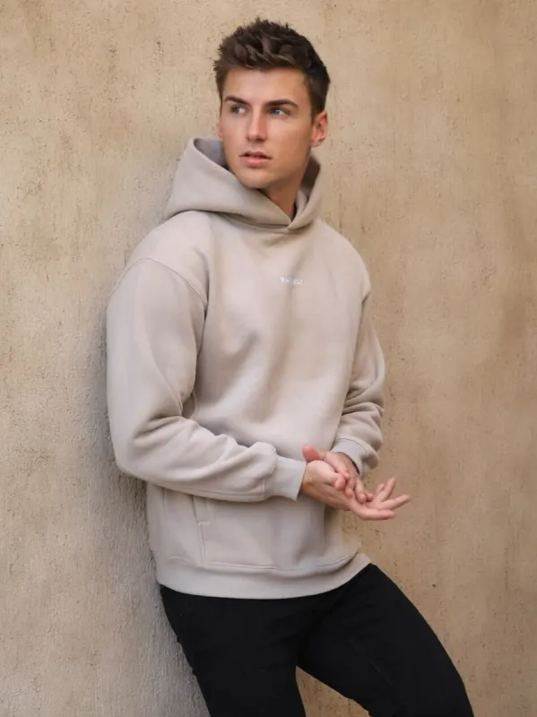 Essential Relaxed Hoodie - Sand sold by Blakely