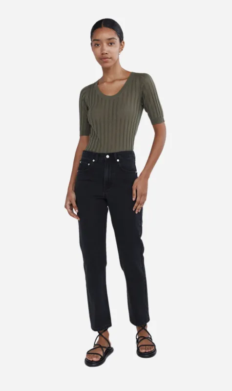 Marle | Straight Leg Jean - Black sold by Sister & Co