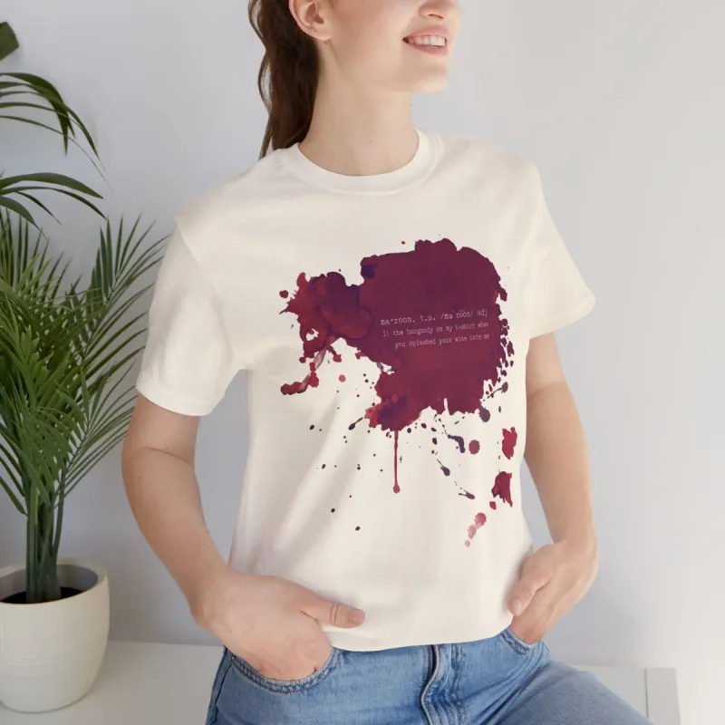 Maroon Tshirt sold by Rose Blush Studio