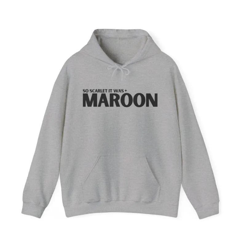 Maroon (lyrics on back, clean version) Hoodie sold by Rose Blush Studio