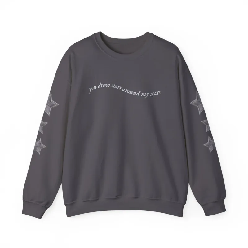 You Drew Stars Around My Scars Sweater sold by Rose Blush Studio
