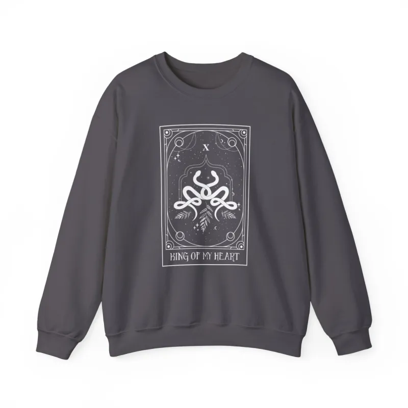 Tarot Crewneck Sweatshirt - King of My Heart sold by Rose Blush Studio