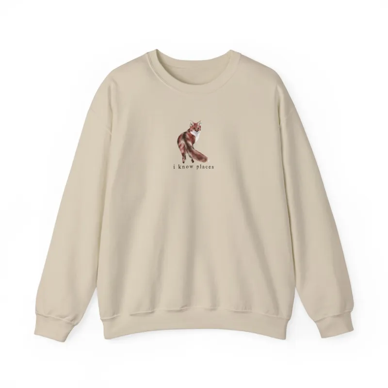 I know places fox sweater sold by Rose Blush Studio