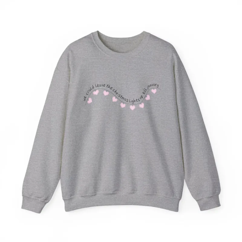Christmas Lights Crewneck Sweatshirt sold by Rose Blush Studio