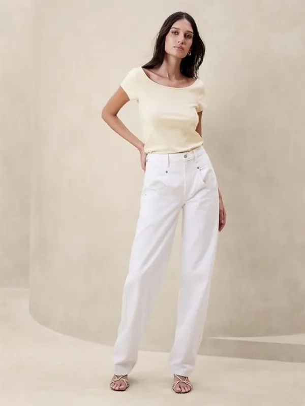 Refined Scoop-Neck T-Shirt sold by Banana Republic