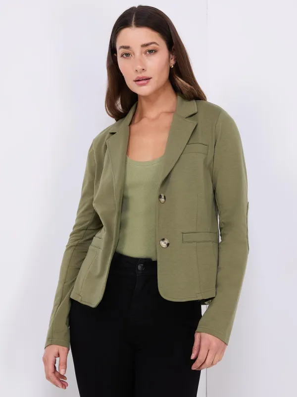 2-Button French Terry Blazer sold by Suzy Shier