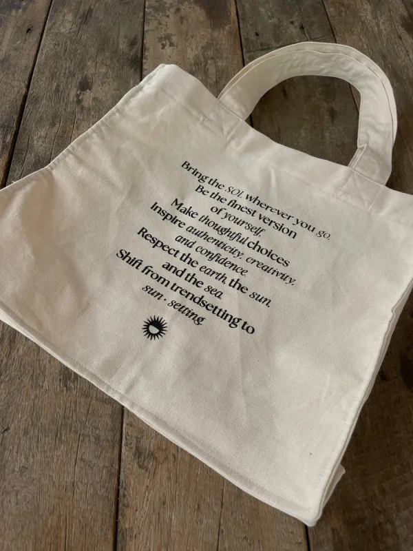 The Sunsetter Tote  Bag sold by Malai Swimwear