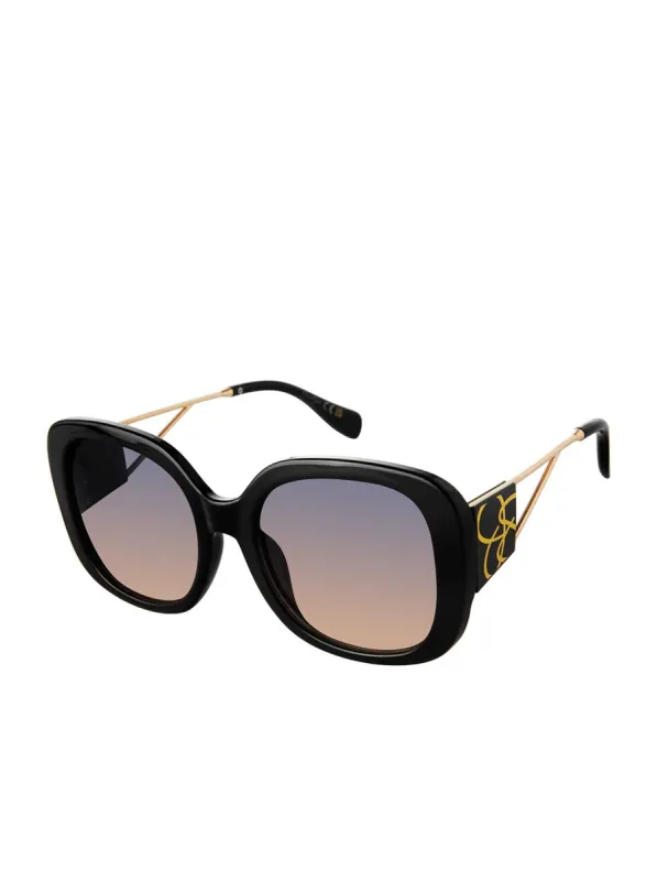 Oversized Oval Sunglasses in Black sold by Jessica Simpson