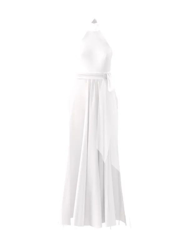 Bodice(Sophia), Skirt(Justine),Belt(Sash), white sold by Amsale