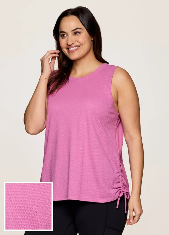 Plus Day Dreamer Ruched Tank sold by RBX